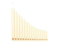 Flauta De Pan Las Zampoñas Son Fáciles De Aprender Y Adecuadas Para Principiantes Adultos 16 Tubos Do Mayor Con Boquilla(Basic white version with wind instrument)