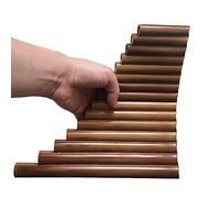 Flauta de Pan Mano derecha hecha a mano 15 tubos Bambú Panflauta Clave de G Instrumentos musicales de viento de madera