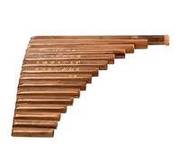 Flauta de Pan marrón tradicional, 15 pipas, llave G, instrumento Musical chino, pipas de Pan, instrumento de viento de madera