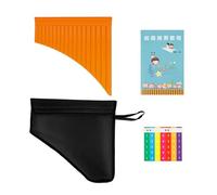 Flauta De Pan Mini Flauta de pan 16 tubos C llave Panpipe ABS fila tradicional instrumento musical viento madera con agujero(Orange Pipes)