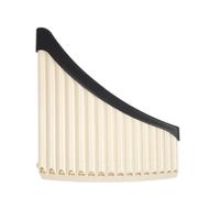 flauta De Pan Para Principiantes Flauta de pan curva de plástico ABS 18/16 tonos boquilla de C flauta de pan incluida pedalier desmontable(16-off-white)