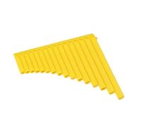 Flauta De Pan Para Principiantes Flauta De Pan En C De 16 Y 18 Tubos Fácil De Aprender Para Principiantes Instrumento Especial Que Se Puede Desmontar(16 yellow)