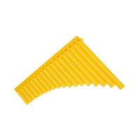 Flauta De Pan Práctica Docente Profesional Tocando La Flauta De Pan Para Principiantes De 16 A 18 Años Instrumento De Color Para Adultos(18 yellow)