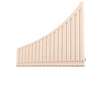 Flauta De Pan Profesional 18 Pipas De Pan Nivel Principiante C Instrumento Viento Alto Rendimiento Grado Profesional Color Blanquecino(18-hole panpipes Off-white)