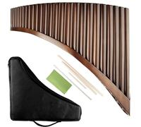 Flauta De Pan Profesional Con Llave C Instrumento Musical Tradicional Chino 25 Tubos Fácil De Aprender (Color : Left Hand-G)