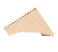 Flauta De Pan Profesional Flauta De Pan 16 O 18 Tubos Apta Para Principiantes Una Sola Llave En C Resina Boquilla Deslizante(16-tube off-white (FL type))