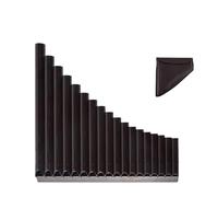 Flauta De Pan Profesional Flauta De Pan 16 Tubos Instrumento Nivel Principiante Entretenimiento 18 Do Mayor Fácil Aprender Duradero(18-tube brown)
