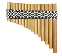 Flauta De Pan Profesional Flauta De Pan De 15 Tubos Palo De Tela Llave G Instrumento De Viento De Madera Tradicional Hecho A Mano(Right Hand Q)