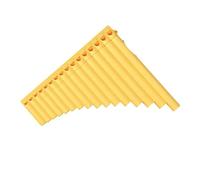 Flauta De Pan Profesional Flauta De Pan De 16 Tubos Para Principiantes Do Mayor Fácil De Aprender Con Accesorios(Yellow)
