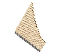 flauta de pan profesional Flauta De Pan De 16 Y 18 Tubos, G-G3 De Llave, Pipas De Pan ABS, Instrumento De Viento De Madera Tradicional Chino Con Bolsa De Transporte (Color : 16 Tubes-beige)