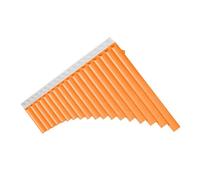 flauta de pan profesional Flauta De Pan De 18 Tubos Flauta De Pan De Resina Con Llave C Fácil Aprendizaje Para Música Principiante Instrumento De Viento De Madera Regalo Con Bolsa De Transporte (Colo