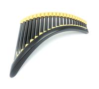 Flauta De Pan Profesional Flauta De Pan Fibra Carbono Pared Delgada Que Ahorra Aire Instrumento Musical Ajustable Con Tecla G 22 Tubos(A)