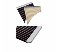 Flauta De Pan Profesional Flauta De Pan Resina 18 Tubos Un Instrumento Viento Sencillo Y Fácil Aprender Para Principiantes Profesionales(Beige 18 tubes)