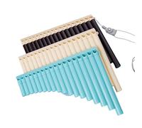 Flauta De Pan Profesional Flautas De Pan Con 16 O 18 Tubos Instrumento Musical Sencillo A Prueba De Caídas(18-tube white)