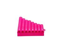 Flauta De Pan Profesional Flautas De Pan De Plástico Para Práctica Musical Educación Temprana Y Mini Educativos(Pink)