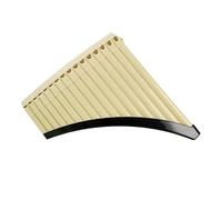 Flauta De Pan Profesional Flautas De Pan En Forma Arco 32 Tubos 22 Instrumentos Interpretación Aptos Para Principiantes(Curved 18-pipe off-white)
