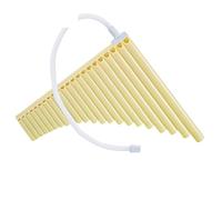 Flauta De Pan Profesional Flautas De Pan En Forma Arco 32 Tubos 22 Instrumentos Interpretación Aptos Para Principiantes(Straight 22-pipe off-white)