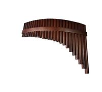 Flauta De Pan Profesional Instrumento De Zampoña Interpretación Profesional Con Tiras Madera Y Aros Afinación 25 O 22 Tubos(22-tube C major right-hand bass)