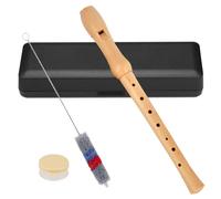 Flauta de pico de arce con digitación alemana en estuche, Flauta de pico Soprano de madera de estilo alemán para niños,Flauta de pico para niños,Adecuado para principiantes