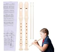 Flauta de Plástico,2 piezas Flauta Dulce Soprano, Soprano Grabadora, Flauta Dulce, Flautas Dulces Soprano, Flauta de Plástico Desmontable para Niños Adultos Principiantes