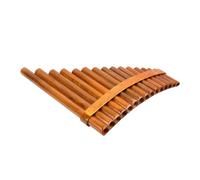 Flauta de sartén, instrumento tradicional, llave de instrumento de tubo de 15 tubos, instrumento musical tradicional chino de fácil aprendizaje, paño de varilla de limpieza y bolsa de transporte, mano