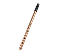 Flauta de silbato irlandés de 6 agujeros en llave C D Bb para uso de viento de madera, incluye bolsa de transporte y tabla de dedos para soportar una expresión musical precisa (llave C dorada)