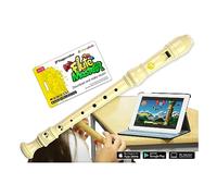 Flauta dulce con flauta dulce de plástico (mango alemán).