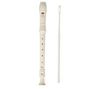 flauta dulce soprano ABS Saxophone Descant Recorder Clarinete 8 Agujeros Estilo G Clave Para Principiantes (Color : White)