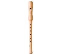 Flauta dulce soprano de madera de peral natural, alemana, 2 piezas, de la marca Hohner (9565)