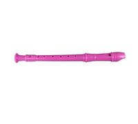Flauta Dulce Soprano, Flauta Constante Completa y Liviana de 8 Orificios con Instrucciones de Digitación para que los Estudiantes Toquen en el Aula (Rosa roja)