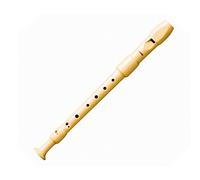 FLAUTA DULCE SOPRANO - Hohner (9517) Plastico (Barroca) (2 Piezas) Color Marfil (Funda Burdeos)