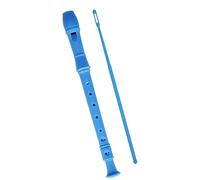 flauta dulce soprano Profesional ABS Saxophone Descant Recorder Clarinete 8 Agujeros Estilo C Clave Principiantes Profesional Universal (Color : Blue)