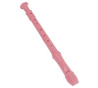 flauta dulce soprano Profesional ABS Saxophone Descant Recorder Clarinete 8 Agujeros Estilo C Clave Principiantes Profesional Universal (Color : Pink)