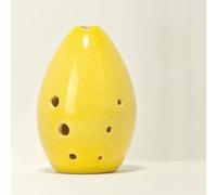 Flauta F Key Xun Ocarina, instrumento musical de 8 Hol, instrumento antiguo for regalo for principiantes, pulido a mano (Color : Yellow)