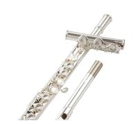 Flauta Flauta de orificio cerrado de 16 orificios chapada en plata Flauta tipo francés de plata de grado profesional