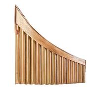 Flauta G de bambú natural con 15 tubos para mano derecha e izquierda, con bolsa de almacenamiento suave, instrumento musical de viento de madera folk
