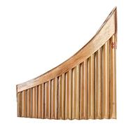 Flauta G de bambú natural con 15 tubos para mano derecha e izquierda, con bolsa de almacenamiento suave, instrumento musical de viento de madera folk