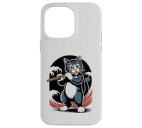 Flauta Gato Música Clásica Flautista Flautista Gatito Flautista Carcasa para iPhone 14 Pro MAX