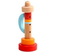 Flauta Grabadora De Madera - Instrumento De Juguete De Trompeta, Aprendizaje De Ritmo Pequeño, Musical | Educación 3 Niños De 15 Años Preescolar Principiante Actividad De Juego De Sonido