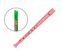 Flauta Hohner 9508 Color Coral Funda Verde Y Transparente