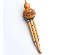 Flauta Hulusi C/Bb Clave Chino Hecho A Mano Hulusi Estudiante Instrumento De Música Con Bolsa De Almacenamiento(Up C)