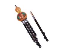 Flauta Hulusi De Dos Tonos, Bambú Púrpura, Doble Tubo C BB, Llave De Calabaza, Instrumento Popular, Llave Profesional Calabash FG (Color : BB and C pipe)