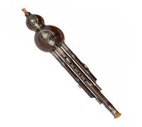 Flauta Hulusi De Tres Tonos, Flauta De Calabaza ABS Chapada En Cobre, Instrumento Popular Chino Hulusi Hulusi Profesional (Color : 02, Size : C key)