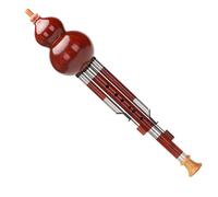 Flauta Hulusi, Instrumento Hulusi C bemol B/G/F menor D clave principiante ébano rojo tipo de rendimiento profesional(Red B Flat)