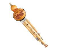Flauta Hulusi, Instrumento musical chino hecho a mano Hulusi con bolsa de almacenamiento C/Bb Key Folk Instrumento musical(Bb)