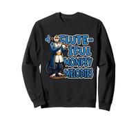 Flauta-iful Monkey Melodies Funny Music Flauta Sudadera