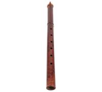 Flauta Indonesia Artesanal de Bambú Marrón de 40cm, 6 Agujeros | Boquilla Grande, Sonido Claro y Resonante, Afinación Precisa, para Clases Musicales y Rituales Culturales