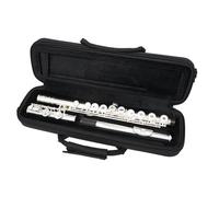 Flauta Instrumento Plateado 16 Agujeros 17 Agujeros Abierto-cerrado Agujero Doble Propósito Flauta Instrumento C Tiene Un Rango Más Amplio(16 hole)