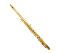 flauta Instrumentos De Viento De Madera Cuproníquel Profesional Apertura C Llave Flauta De 17 Orificios Chapada En Oro Con Estuche