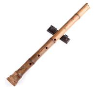Flauta japonesa Shakuhachi de cinco o seis agujeros, instrumento musical tradicional para actuaciones culturales y meditación